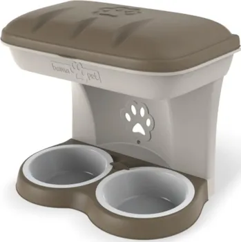 Miska pro psa BAMA Misky pro psy k zavěšení na zeď, MAXI barva hnědá BAMA