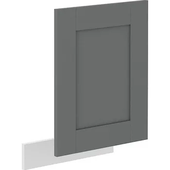 Kuchyňská skříňka Dvířka na myčku LUNNA TMAVĚ ŠEDÁ / BÍLÁ ZM 570 x 446