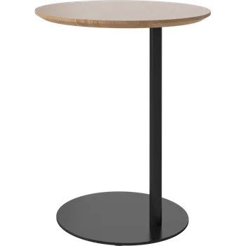 Konferenční stolek Pillar, Provedení Lakovaný dub, černá podnož