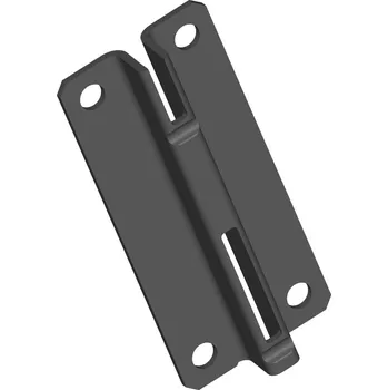 Dílenský regál Element System Jednořadá lišta 70x33mm, černá, 2 ks