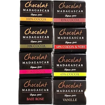 Čokoláda Chocolat Madagascar | Neapolitánky z madagaskarské tmavé čokolády prémiové kakaové boby: Criollo-Trinitario-Forastero