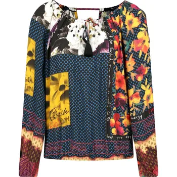 Dámské tričko Desigual Halenka WANDA | Barva:modrý | Velikost:XS