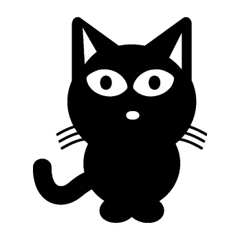 Samolepící dekorace SAMOLEPKA Kočka 034 pravá (01 - černá) NA AUTO, NÁLEPKA, FÓLIE, POLEP, TUNING, VLASTNÍ TEXT, TISK, AUTOSAMOLEPKY.cz, POLEPY, OBRÁZEK, LOGO, SAMOLEPKY