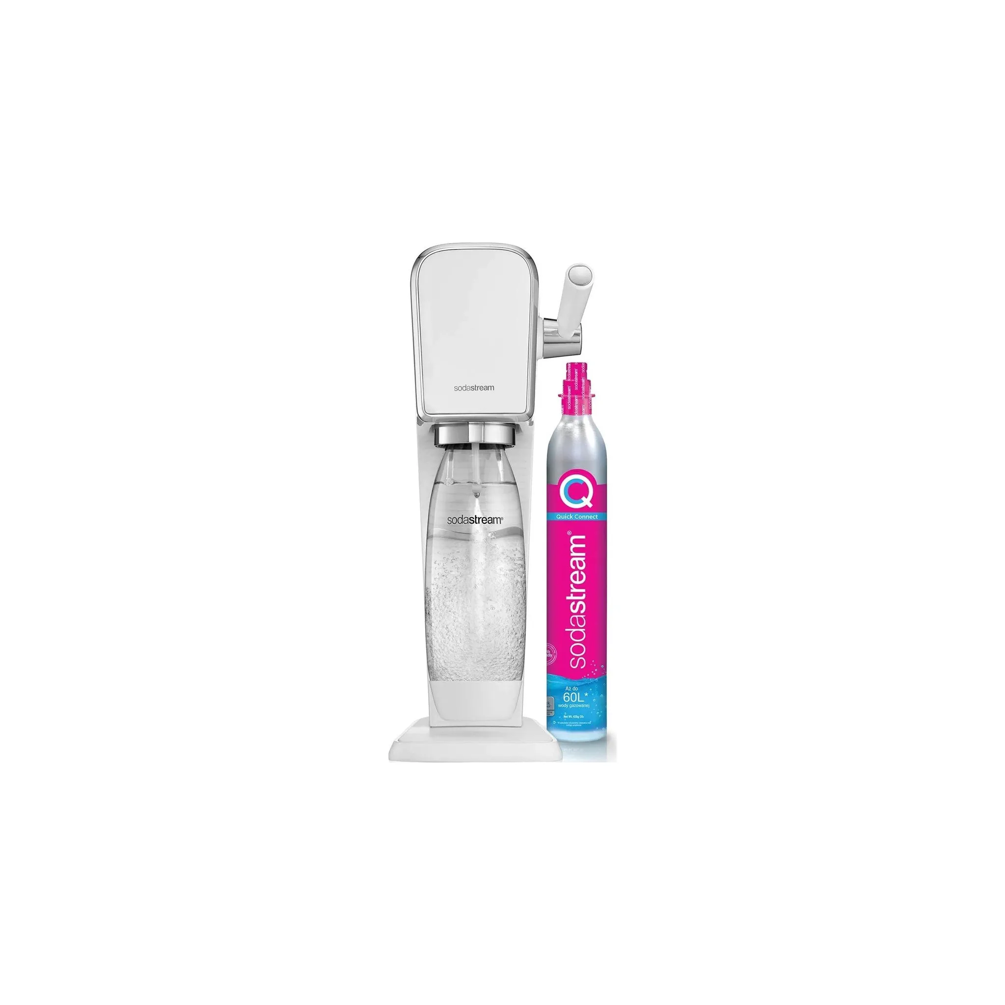 Fotografie 1 - Výrobník sody SodaStream Art bílý + 1 lahev