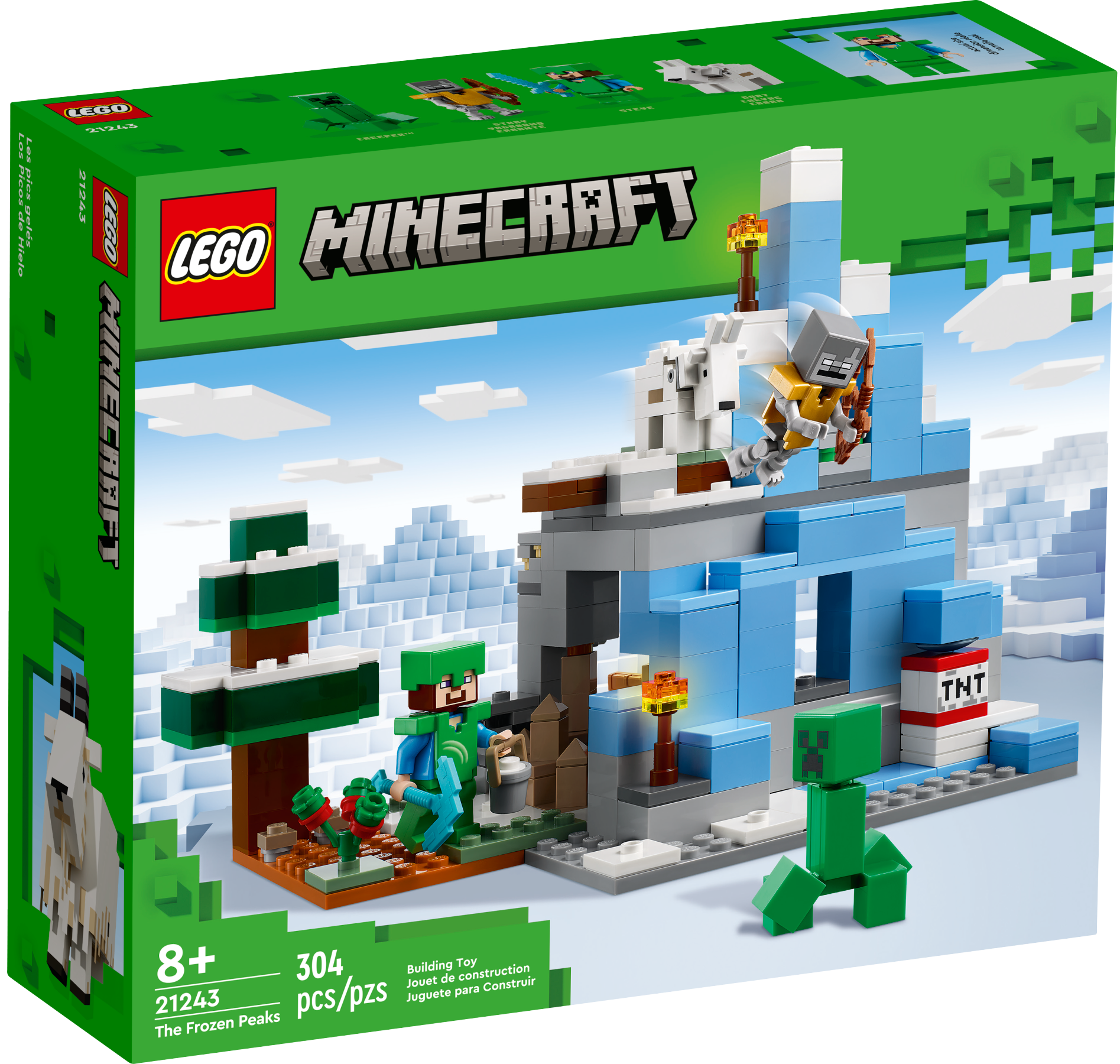 LEGO Minecraft 21243 Ledové hory od 535 Kč - Zbozi.cz