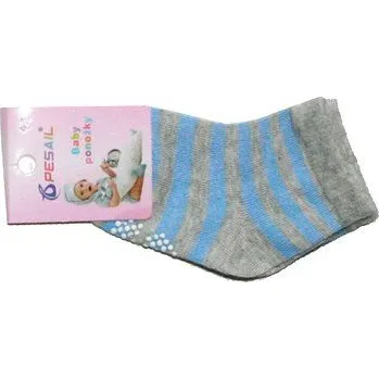 Protiskuzové dětské kojenecké ponožky ABS šedé A