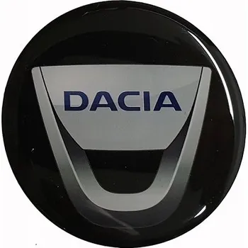 Poklice na kolo Krytky kol, pokličky na kola DACIA 60mm černá chrom