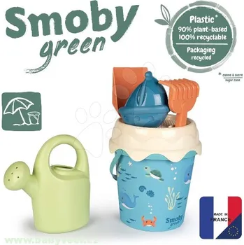 Hračka na písek Kyblíček set z cukrové třtiny Ocean Bio Sugar Cane Bucket Smoby 6 dílů > varianta eco ocean