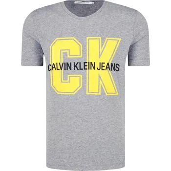 Pánské tričko CALVIN KLEIN JEANS Tričko VARSITY | Barva:šedý | Velikost:L