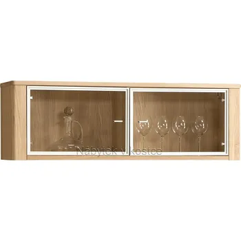 Komoda Dubová závěsná vitrína Orlando 14 Barevné provedení: Jantar