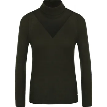 Dámský svetr Marciano Guess Vlněný rolák | Barva:khaki | Velikost:36