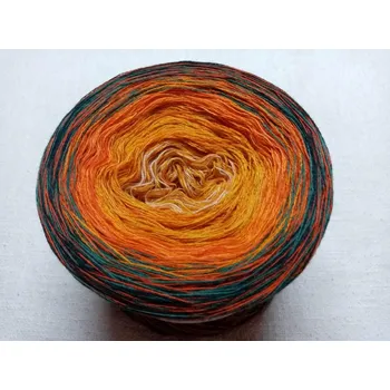 Příze Podzimní nálada merino 3-nitka 1000m (Duhové klubko Podzimní nálada merino)