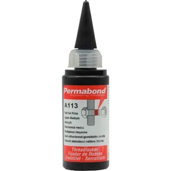 Průmyslové lepidlo Permabond A 113 | středněpevnostní zajištění a utěsňování | 50 ml