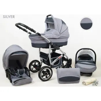 Kočárek Raf-Pol Baby Lux Largo 2v1 2023 Silver