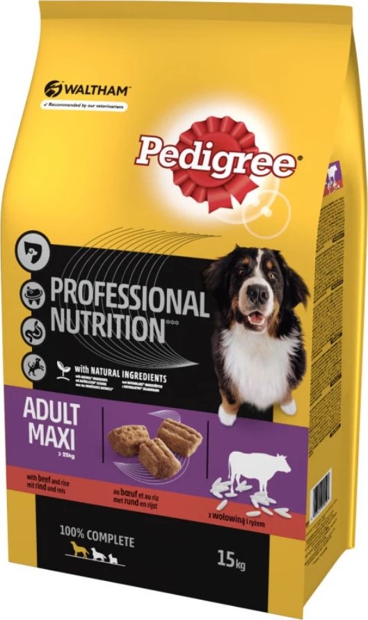 foto Krmivo pro psa Pedigree Adult Maxi beef 15kg 