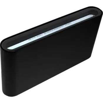 Venkovní osvětlení Svítidlo fasádní venkovní nástěnné FLAT 2x6W BLACK /IP54/ denní bílá (zdroj světla 2x 6W LED (4000K denní bílá))