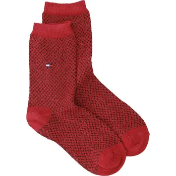 Tommy Hilfiger Ponožky WAFFLE | Barva:vínový | Velikost:35-38, 35/38