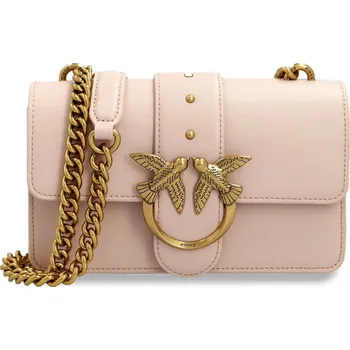 Pinko Kůžoná crossbody kabelka LOVE MINI ICON SIMPLY 6 | Barva:pudrově růžový | Velikost:OS