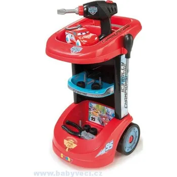 autíčko Smoby vozík s nářadím a autíčkem Cars Ice