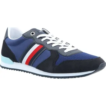 Pánská obuv Tommy Hilfiger Tenisky ICONIC s přídavkem kůže | Barva:chrpový | Velikost:41