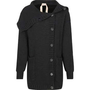 Dámský svetr N21 Vlněný kardigan | Barva:černý | Velikost:36