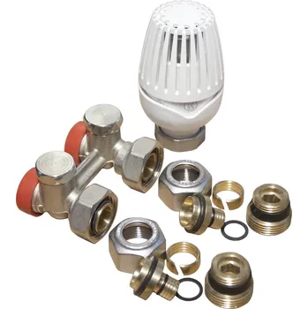 Stavebniny Giacomini Sada pro tělesa VK - přímá, včetně termostatické hlavy R460H, R387SH-6 1/2" x 15