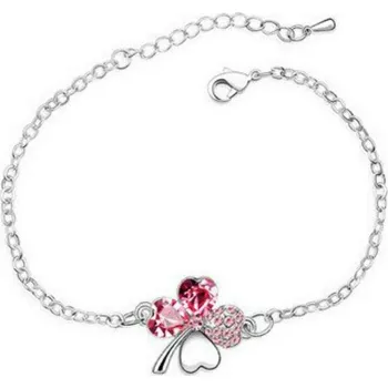 Náramek Náramek Miranda Čtyřlístek, Barva červený