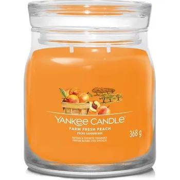 Svíčka Yankee Candle Signature 2 a 5 knotů/Farm Fresh Peach YC Signature 2 knoty střední: Střední 368gr/35-50h