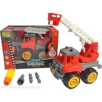ostatní stavebnice šroubovací hasiči s výsuvným žebříkem > varianta hasiči