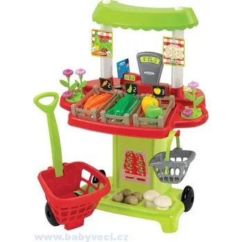 Dětská kuchyňka Dětský zeleninový stánek + 40 doplňků > varianta zeleninový stánek