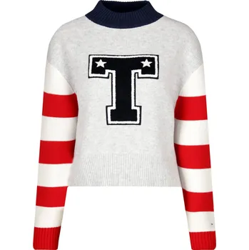 Dámský svetr Tommy Jeans Svetr | Barva:šedý | Velikost:L