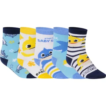 5PACK dětské ponožky Cerdá Baby Shark vícebarevné (2200007399) 17/18 Možnost vrácení zboží ZDARMA do 120 dnů!