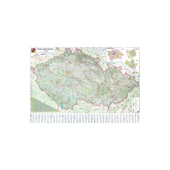 Silniční nástěnná mapa ČR EX250 – 2. jakost 200 x 135 cm - P.F.art, spol. s r.o. (1:250 000)