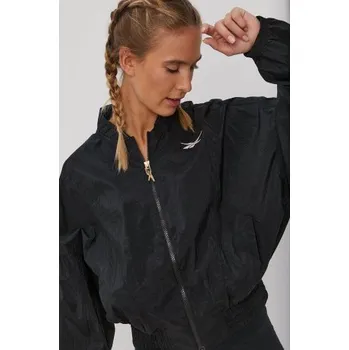 Dámská casual bunda REEBOK Dámská bunda S SHINY FASHION JACKET GU9518 - černá - S Reebok GU9518