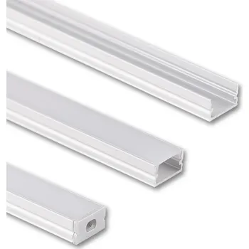 LED osvětlení profil AL přisazený PM ML-761.010.74.2 mléčný difuzor, délka 2m, 12x7mm