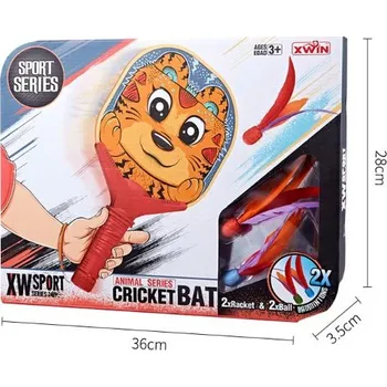 Pálky s míčky s pírky s motivem zvířátek > varianta tygřík