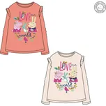 Prasátko Pepa - licence Dívčí tričko - Prasátko Peppa EV1208, smetanová Barva: Smetanová, Velikost: 104