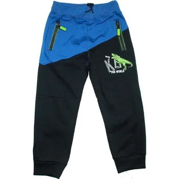 Dětské tepláky slabé 100% JEŠTĚR 331 ČERNÉ