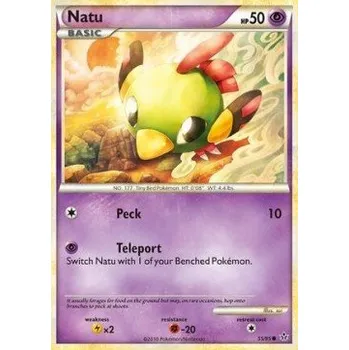 Karetní hra Pokémon UL 055/095 Natu - Unleashed Stav: Near Mint, Verze: NORMAL