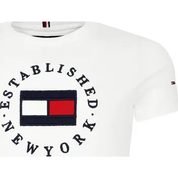 Pánské tričko Tommy Hilfiger Tričko FLAG | Barva:bílý | Velikost:110