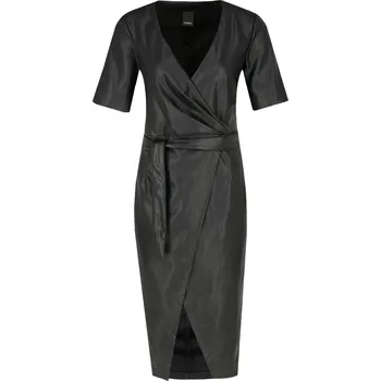 Dámské šaty Pinko Šaty s opaskem PUNIRE | Barva:černý | Velikost:38