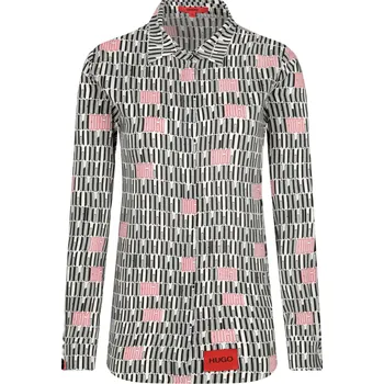 Dámská košile HUGO Košile Elifia | Barva:šedý | Velikost:36