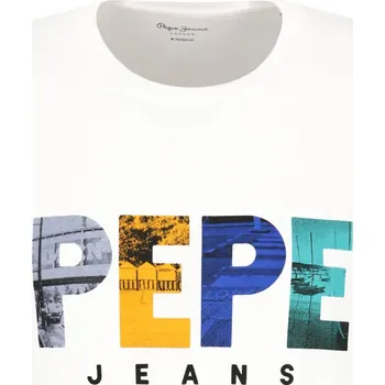 Pepe Jeans London Tričko EDISON | Barva:bílý | Velikost:S