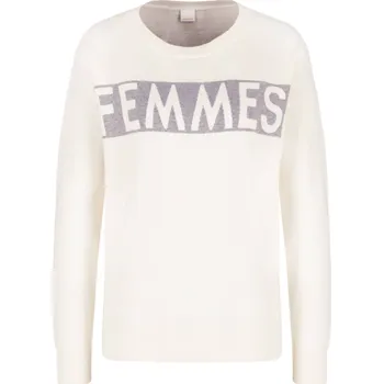 Dámský svetr BOSS CASUAL Svetr Warletah | Barva:krémová | Velikost:S