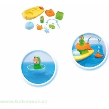 Hračka pro nejmenší Rybářská lodička Cotons do vany