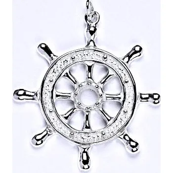 Přívěsek Stříbrný přívěsek kormidlo - P960 (Stříbrné kormidlo přívěsek)
