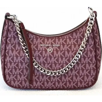 Kabelka Michael Kors dámská kabelka JET SET CHARM 32S2ST9C1V MERLOT SM CHAIN POUCHETTE Michael Kors 32S2ST9C1V