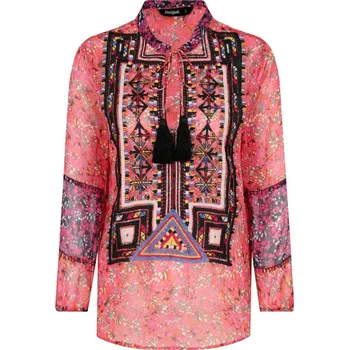 Dámské tričko Desigual Halenka Romina | Barva:růžová | Velikost:XS