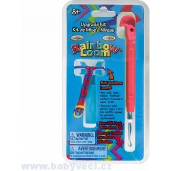 Věšák Rainbow Loom® Kovový háček + mini stav > varianta červeno růžová