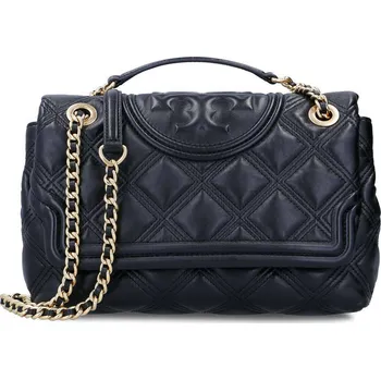 Kabelka TORY BURCH Kůžoná crossbody kabelka/kabelka na rameno FLEMING | Barva:černý | Velikost:OS
